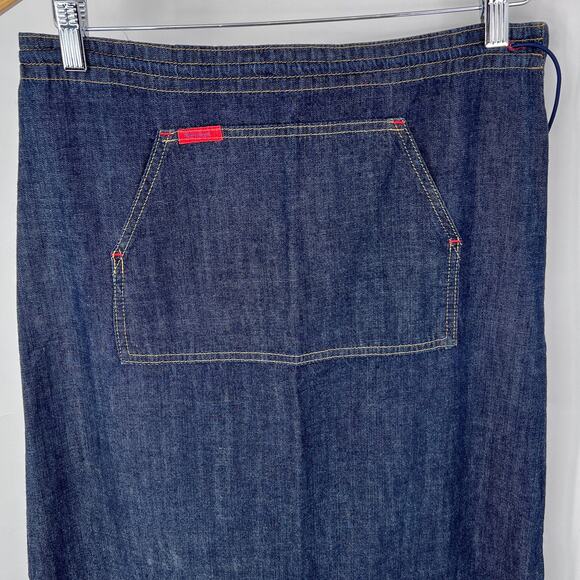 vintage Y2K denim maxi skirt Mavi Mandy raver rave kids 90s - Picture 9 of 9